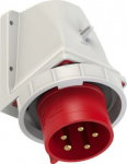 CEE-wall mounted plug 5x32A (3P+N+PE) 6h IP67 red 5252-6K | 9003399277528