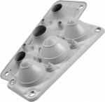 MC 3/7 kabeļu ievada plātne IP66/IP67 Ral 7035 (at MBA1C07G11 | 4744397013514
