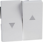 Cover plate for roller shutter switch, white, antibacterial Merten SystM MTN432425 | 3606485094717