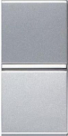 N2101.2 PL Switch 2P, silver, 1 module Zenit 2CLA210120N1301 | 8427238070117