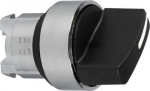 Black selector switch head &Oslash;22 2-position spring return. range of product: Harmony XB4 - device short name: ZB4 - mounting diameter: 22 mm - operator position information: 2 positions 90&deg;. ZB4BD4 | 3389110888959