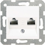 2-kohaline pistikupesa RJ45 CAT5e valge Karre 90963634 | 8691136314592