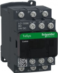 TeSys D contactor, 3p(3 NO), AC-3, <= 440 V 9A, 24 V DC coil. range: TeSys - product or component type: contactor - device short name: LC1D - contactor application: motor control, resistive load - utilisation category: AC-1, AC-3 - poles description: ...