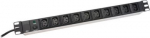 Digitus | Aluminum outlet strip, IEC C14 plug | DN-95404 | Sockets quantity 10 DN-95404 | 4016032266426