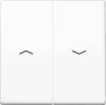 2-gang rocker for blind switch, with arrow symbols, white, AS500 AS591-5PWW | 4011377299955