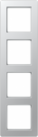 4-gang frame aluminum, A flow AF584BFAL | 4011377173170