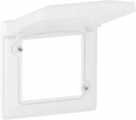 Plate Valena Life - with flap - IP44 - 1 gang - white 754021 | 3414970455741