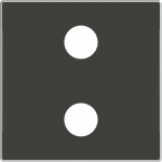 SRD-2-L-85NS - Cover plate - free@home / KNX 2-gang sensors - Dimmer - Left - Soft Black 2CLA852641A1501 | 8427238145242