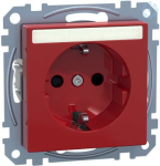 Schneider Electric Merten System M socket outlet MEG2302-0306 is a mechanism with central plate in color ruby red. This socket outlet belongs to M-Arc, M-Elegance, M-Plan, M-Plan glass, M-Smart, M-Star, System M aesthetic group. The outlet pole confi ...