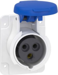 Socket, Mureva PK, panel-mounted, straight, 16A, 2P+E, 220V, IP44 PKF16G423 | 3303432033811