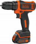 BLACK & DECKER Drill Driver, 10.8 V, 1x1.5 Ah | BDCDD12-QW BDCDD12-QW | 5035048631812