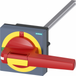 Door-coupling rotary operating mechanism Emergency switching-off with tolerance compensation Size 100x 100, Shaft 10x 10, 300 mm, 0-I, Complete unit Handle size 140 mm Accessory for 3KD size 4, 3KF size 4 8UD1151-3AF25 | 4001869525228