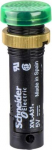 Pilot light &Oslash;12, IP40/IP65, green, covered LED included, 48V, lugs. range of product: Harmony XVL - product or component type: LED pilot light with integral lens cap - component name: XVL - mounting diameter: 12 mm - protection type: integral ballast ...