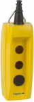 Empty pendant control station, Harmony XAC, plastic, yellow, 2 cut outs, for cable 7...13mm XACB020 | 3389110665550
