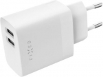 FIXED Dual USB Travel Charger 17W, White | Fixed FIXC17N-2U-WH | 8591680149940
