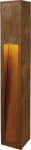RUSTY SLOT 80, rusted steel, E27 Energy Saver, max. 11W, IP44 229411 | 4024163107556