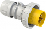 CEE Industrial plug 3x32A (2P+PE) 4h IP67 SHARK yellow/grey 0232-4 | 9003399139314