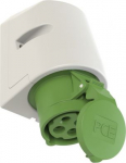 Wall mounted socket 4x16A (3P+PE) 10h IP44, green 114-10 | 9003399017926