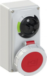 CEE socket 4x32A (3P+PE) 6h IP66/IP67 switched interlocked, compact 61242-6 | 9003399175015
