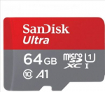 Memory card MICRO SDHC 64GB UHS-I, W/Adapt, red/grey SDSQUAB-064G-GN6MA | 619659200541