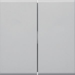 Rocker 2-gang for Switch / Button, for Frontplate 55, hfr, lightgrey GW2B7035 | 4012740983747