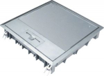 supply-unit E09 square for up to 12 devices, 12 mm flooring,stainless steel VEE0912E | 4012002247600