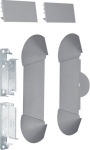 Wall cover plate bracket mounting for BR 85x130mm halogen free alu finish L3331LAN | 4012740320245