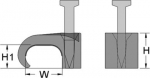 Cable Clip &Oslash;4x6mm, clear, 100 pieces 262240 | 4011923501273