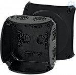 Junction box KF 0400 B 104x104x70mm IP66/67 black halogen free without terminals UV resistant 62000046 | 4012591121749