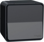 Switch, 1-gang, intermediate, 10AX, IP55, surface-mounted, anthracite, Mureva Styl MUR35023 | 3606480789205