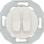 2 gang two way switch, white Renova [1831326] WDE011026 | 3606480697951