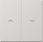 2-gang rocker with arrow symbols, for blinds, light grey, LS LS995PLG | 4011377945203