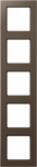5-gang frame mocha, A-Creation AC585MO | 4011377094826