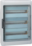Plexo3 cabinet 54 modules surface mounting IP65 IK09 with PE+N terminal blocks 601987 | 3245066019871
