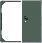 Cover plate Symbol "light" for Switch/dimmer Single push button Green - Sky Niessen 2CLA852641A1901 | 8427238227559