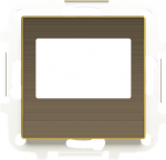 Color: Antique Gold.   Cover plate for FM-radio module and for remote control module code: 9368, 9368.2 & 9368.7   Included: cover plate and mounting grid   Without fixing claws 2CLA856800A1201 | 8427238166667
