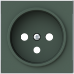 Color: Comodoro Cover plate for Schuko socket outlet code: 8187 2CLA858700A1901 | 8427238227054