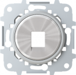 Ring color: Chrome   Cover plate for data outlets code: 2017.2, 2017.3, 2018, 2018.5, 2018.6 & 2018.8   Included: mounting grid without claws   Without shutters and labeling area 2CLA861810A1401 | 8427238121673