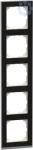 M-Pure Decor Frame, 5-gang, Wenge/a luminium, M-Pure Decor MEG4050-3671 | 4042811180874