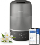 Philips | Humidifier | HU1510/03 Series 1000 | 19.6 W | Water tank capacity 3 L | Suitable for rooms up to 41 m&sup2; | Ultrasonic | Humidification capacity 275 ml/hr | Grey/Silver HU1510/03 | 8720389048913