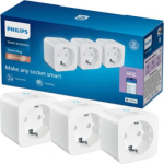 Smart plug, SCHUKO, WiFi/Bluetooth, 2300W, IP20, white, 3 pcs. 929002427636 | 8721103161246