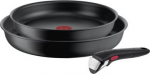TEFAL | Frypan set | L7649253 Ingenio Ultimate | Frying | Diameter 24/28 cm | Suitable for induction hob | Removable handle | Black L7649253 | 3168430336605