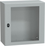 Spacial S3D tspt door w/o mount.plate H600xW600xD300.IP66 IK08 RAL7035.. range of product: Spacial S3D - device application: multi-purpose - product or component type: compact enclosure - enclosure nominal height: 600 mm - enclosure nominal width: 60 ...