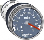 Panel mounted timer monofunction, Harmony XB5, plastic, 22mm, time delay 3...60min, 24V DC XB5DTB25 | 3606481205490