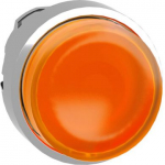 Head for illuminated push button, Harmony XB4, metal, orange projecting, 22mm, universal LED, spring ZB4BW153 | 3389110889871