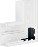 Flat angle of base profile for wall trunking BR 70x130mm of PVC in pure white L87759010 | 4012740210041