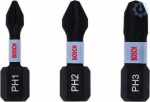 Screwdriver Bits Set 3 pcs. PH1/PH2/PH3, 25mm 2608522470 | 6949509233370