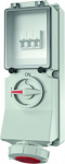 Wall mounted recept., 32A5p6h400V, IP67 7242 | 4015394119203