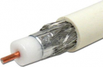 Cable cut TV/SAT  RG-6U, Al96 white - 18m | 3100000012595