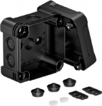 Junction box X01 SW, 95x95x60mm, IP67, with cover, black 2005110 | 4012196586417